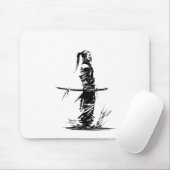 Samurai-Mausunterlage Mousepad (Mit Mouse)