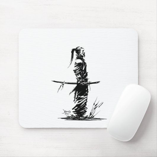 Samurai-Mausunterlage Mousepad (Mit Mouse)