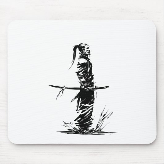 Samurai-Mausunterlage Mousepad (Vorne)