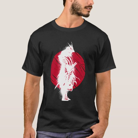 Samurai mit den Japanern Samurai und Samurai Bushi T-Shirt (Vorderseite)
