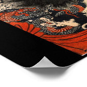 Samurai mit einem Drachen Tattoo und Schwert c. 18 Poster (Ecke)