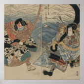 Samurai mit Grossschwert und Anchor um 1815 Poster (Vorne)
