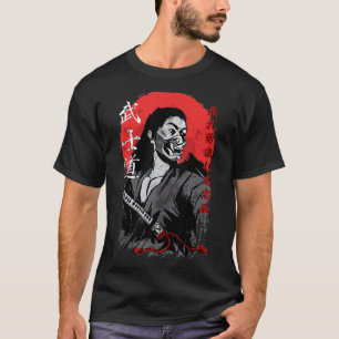 Samurai mit Oni Mask Bushido Code T-Shirt