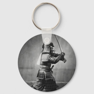 Samurai mit Schwert und Dagger im Jahr 1860 gepanz Schlüsselanhänger