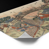 Samurai mit zwei Schwertern um 1810 Poster (Ecke)