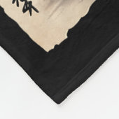 Samurai Mops Japanische Anime Hund Mops Liebhaber  Fleecedecke (Ecke)