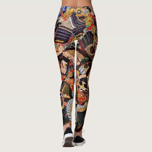 Samurai-Mords-Tiere Leggings (Rückseite)