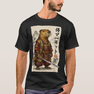 Samurai-Murmeltier japanische Kunst Krieger Tierli T-Shirt