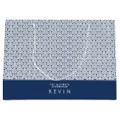 Samurai Muster Personalisierter Trauzeuge| Große Geschenktüte (Vorderseite)