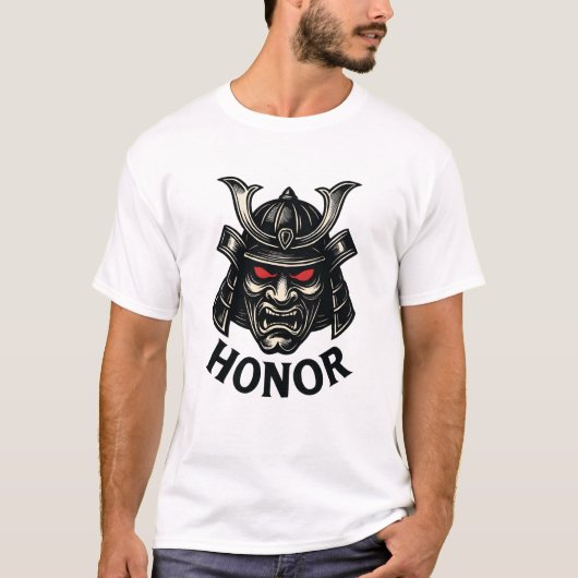 Samurai-Mut und Ehrent-Shirt T-Shirt (Vorderseite)