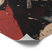 Samurai Ninja Dark Knight Poster - Schwert-Pose (Ecke)