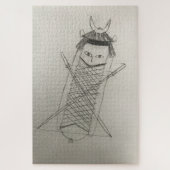 Samurai ninja Hotdog Puzzle (Vertikal)