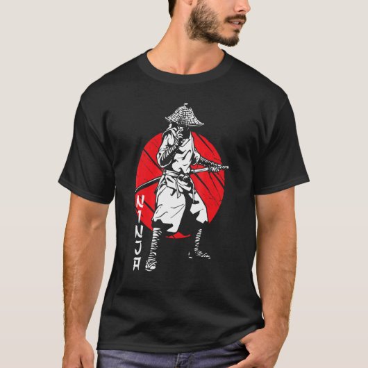 Samurai Ninja Warrior Japanese Bloodstain Katana S T-Shirt (Vorderseite)