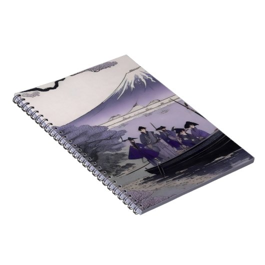 Samurai Notebook Mount Fuji Japanese Art Notizblock (Rechte Seite)