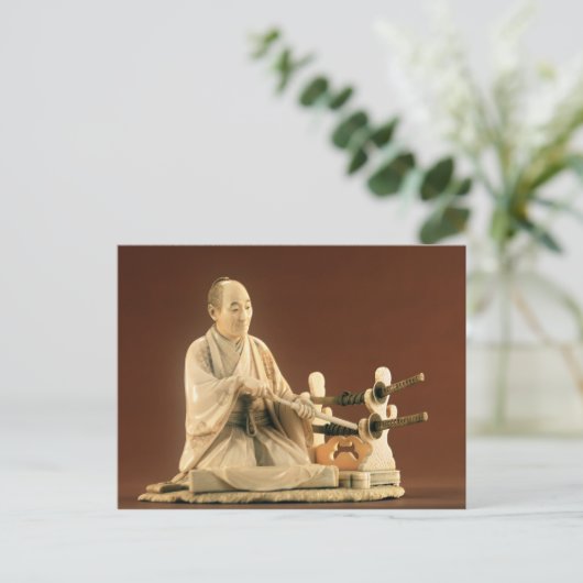 Samurai, Okinomo, Edo-Periode Postkarte (Stehend Vorderseite)