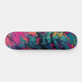 Samurai Oni Mask Graffiti Art - Limited Edition Skateboard (Horizontal)