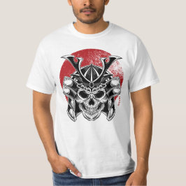 Samurai Oni Mask/ Masculina Máscara Samurai Oni T-Shirt