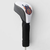 Samurai-Oni-Schädel Golf Headcover (angewinkelt)