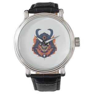 Samurai Oni Skull Armbanduhr