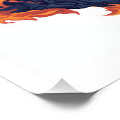 Samurai Oni Skull Poster (Ecke)