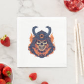Samurai Oni Skull Serviette (Beispiel)