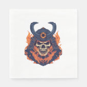 Samurai Oni Skull Serviette (Vorderseite)