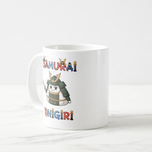 Samurai Onigiri Kaffeetasse (Vorderseite Links)