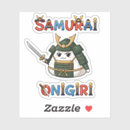 Samurai Onigiri Sticker