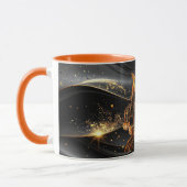 Samurai Orange Katzenkrieger - Combo-Kaffeetasse Tasse (Links)