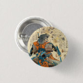 Samurai Orenji Button (Vorne & Hinten)