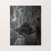 Samurái Oscuro — Guerrero de Batalla Épica | Puzzl Puzzle (Vertikal)