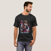 Samurai Otter mit Kirschblütenpanzer Wasser T-Shirt (Vorne ganz)