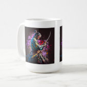 Samurai Painting Classic Tasse, 15 oz Kaffeetasse (Vorderseite Links)