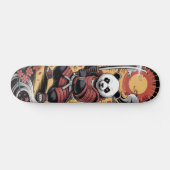 Samurai-Panda-Bär-Krieger-Skateboard Skateboard (Horizontal)