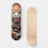 Samurai-Panda-Bär-Krieger-Skateboard Skateboard (Vorderseite)
