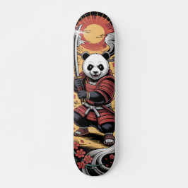 Samurai-Panda-Bär-Krieger-Skateboard Skateboard