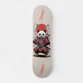 Samurai-Panda-Bär-Krieger-Skateboard Skateboard (Vorne)