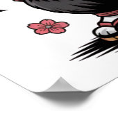Samurai-Panda-Bär-Poster Poster (Ecke)