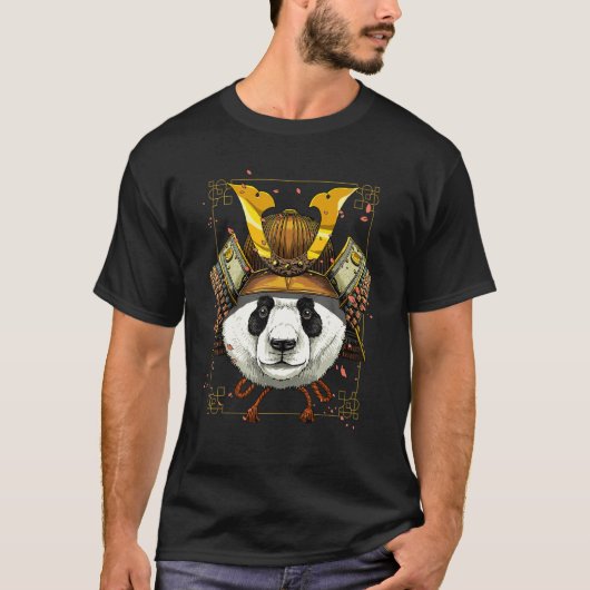 Samurai Panda Bear Japanischer Krieger Bushido Jap T-Shirt (Vorderseite)