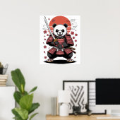 Samurai Panda Bear  Poster (Heimbüro)