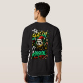 Samurai Panda Christmas Magic Men's Edgy Winter Sweatshirt (Schwarz voll)