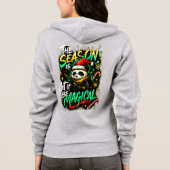 Samurai Panda Christmas Magical Women's Holiday Hoodie (Rückseite)