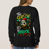 Samurai Panda Girls' Magical christmas Street styl Sweatshirt (Rückseite)