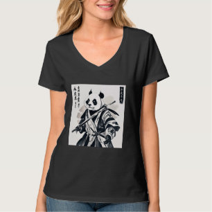 Samurai panda Grafik Warrior Art Tee Japaner