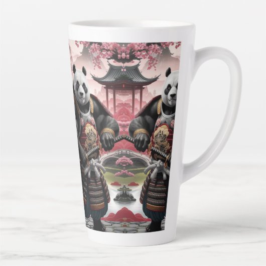 Samurai Panda in der traditionellen chinesischen L Milchtasse (Rechts)