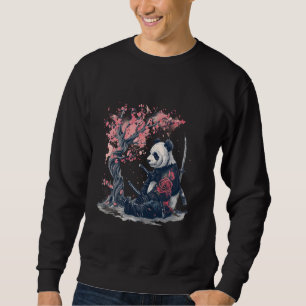 Samurai Panda Japanischer Krieger Zeichnend Artwor Sweatshirt