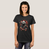 Samurai Panda Sakura Tree Japanischer Krieger Zeic T-Shirt (Vorne ganz)