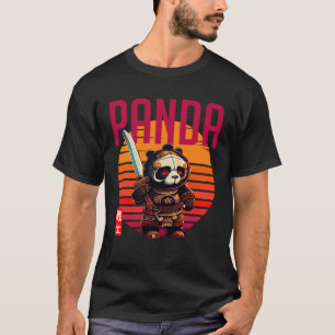 Samurai Panda zur japanischen Kunst hinzufügen T-Shirt
