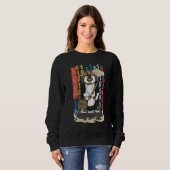 Samurai Pinguin Ein Linux Pinguin Sweatshirt (Vorne ganz)