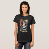 Samurai Pinguin Ein Linux Pinguin T-Shirt (Vorne ganz)